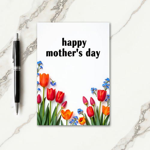 Vibrant Spring Mothers Day Card