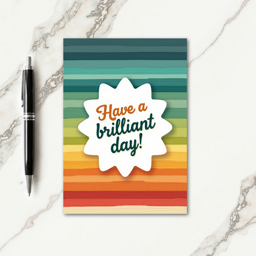 Vibrant Starburst Birthday Card