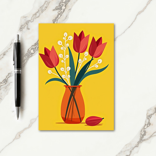 Vibrant Still Life Birthday Card