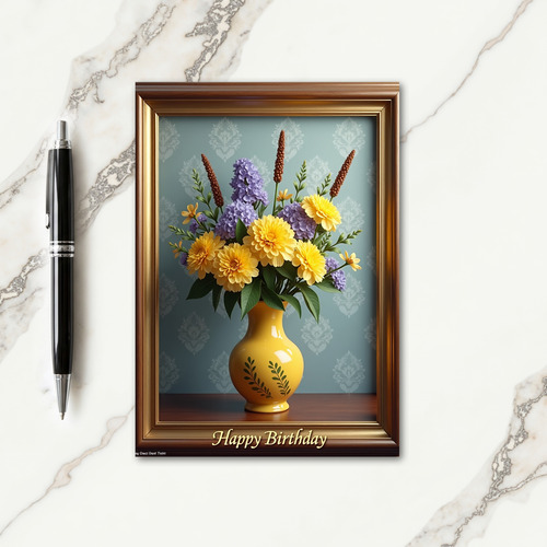 Vibrant Still Life Card