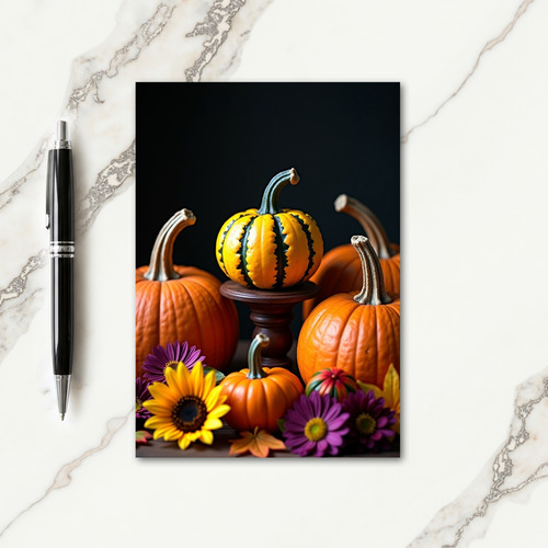 Vibrant Thanksgiving Display Card