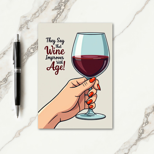 Vibrant Toast Birthday Card