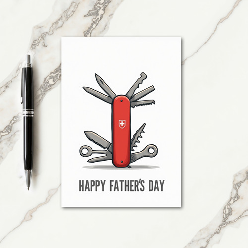Vibrant Tools Fathers Day Card
