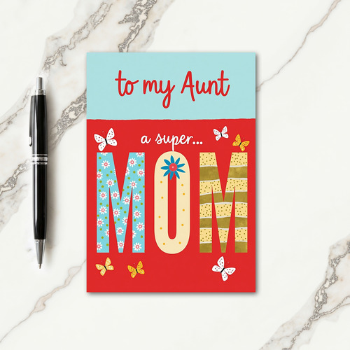 Vibrant Winged Mothers Day Card