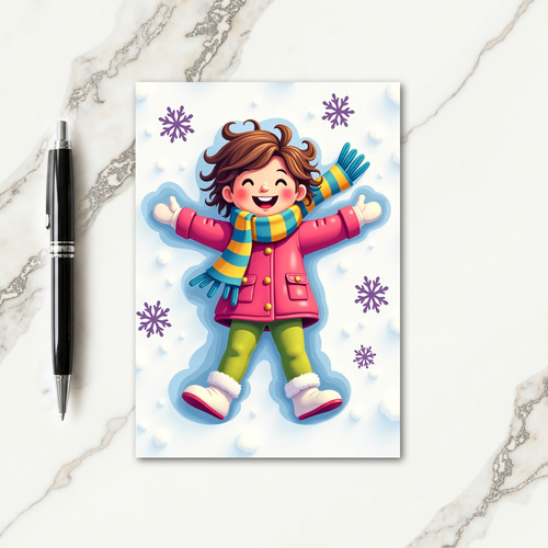 Vibrant Winter Christmas Card