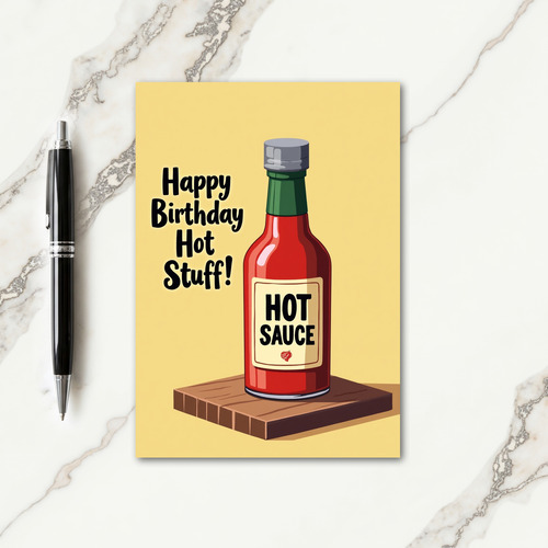 Vibrant Yellow Birthday Card