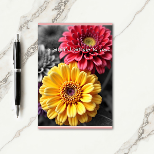 Vibrant Yellow Bloom Card