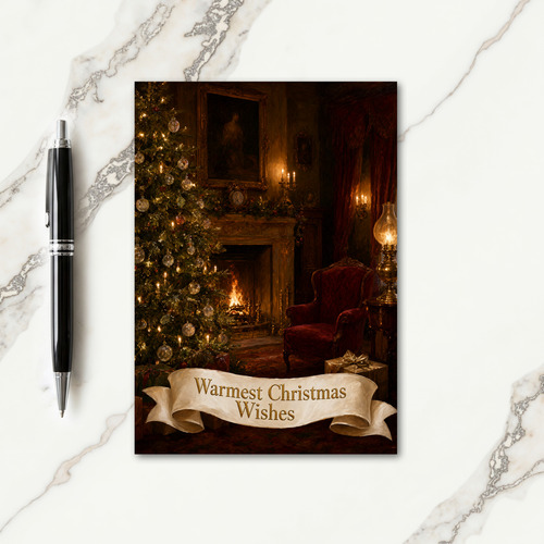 Victorian Christmas Card Messages Card