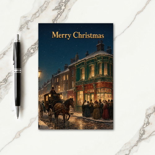Victorian Christmas Card Templates Card