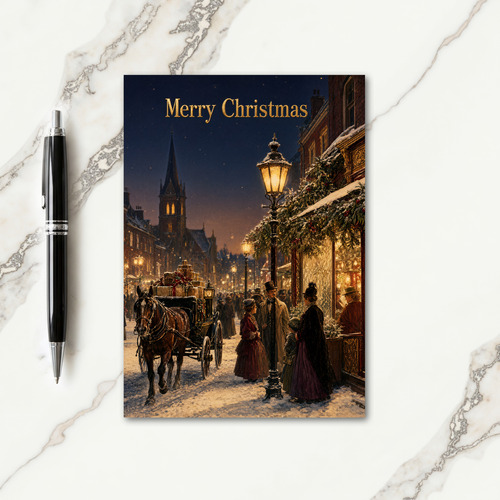 Victorian Christmas Cards Designs Card