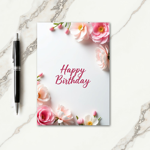 Vine Elegant Birthday Card