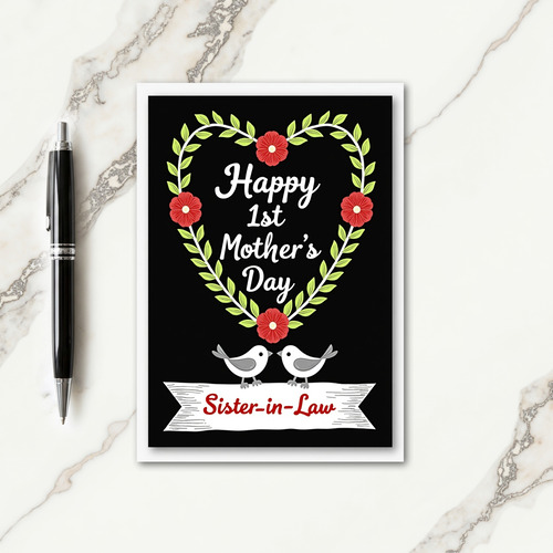 Vine Heart Wreath Card