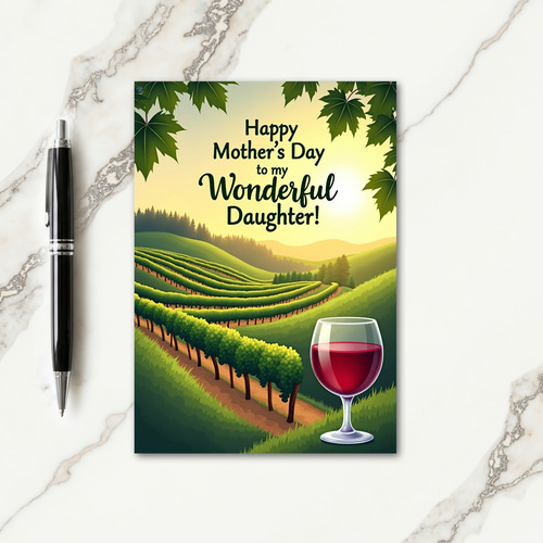 Vineyard Mothers Day Card