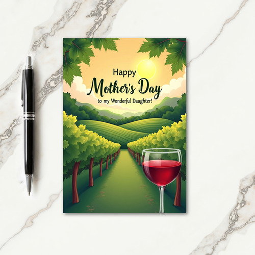 Vineyard Sweet Mothers Day Card