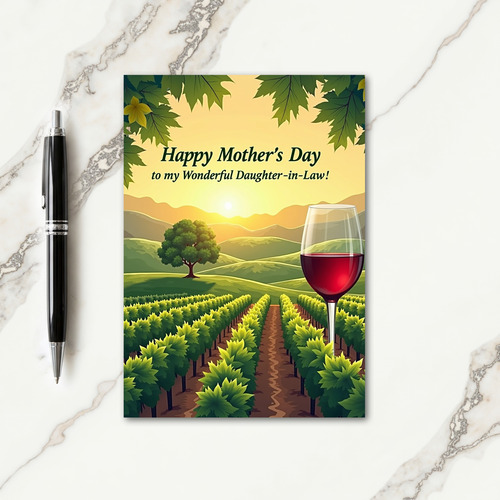 Vineyard Vista Mothers Day Card