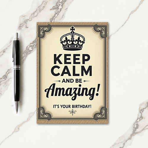Vintage Amazing Birthday Card