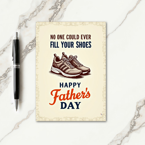Vintage Athletic Fathers Day Card