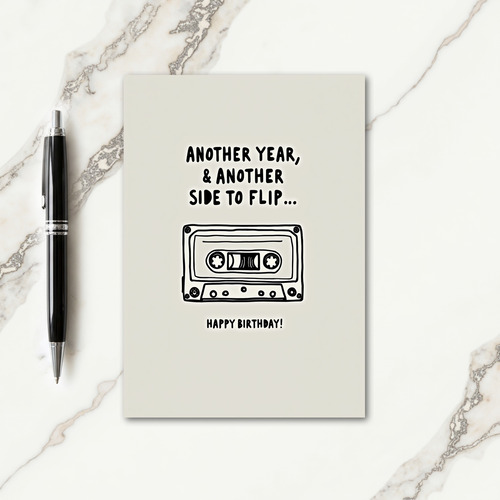 Vintage Audio Birthday Card