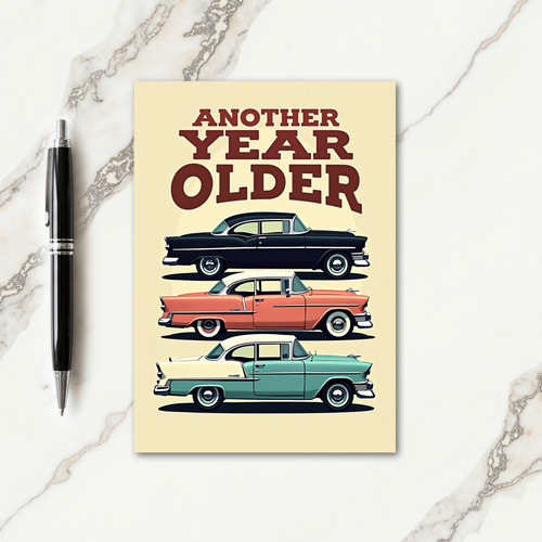 Vintage Auto Celebration Card