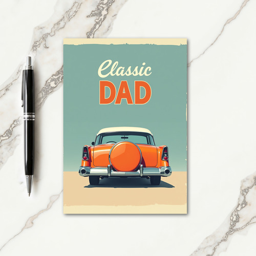 Vintage Auto Fathers Day Card
