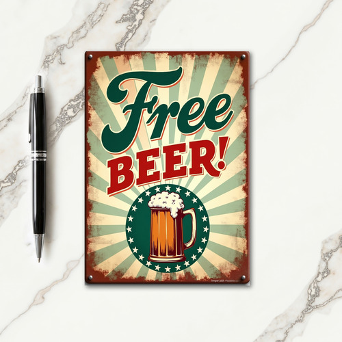 Vintage Beer Fathers Day Card