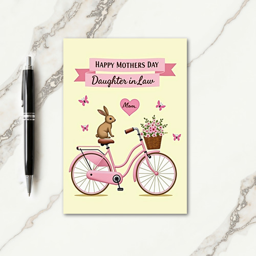 Vintage Bicycle Mothers Card
