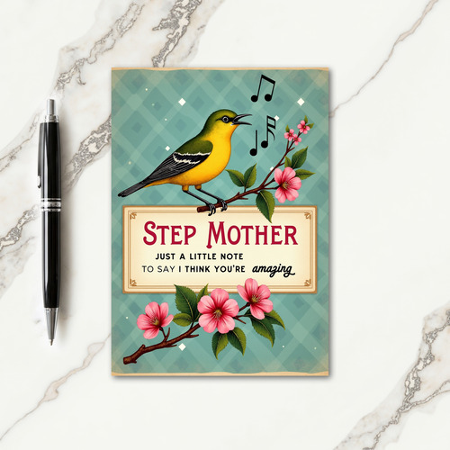 Vintage Bird Song Mothers Day Card