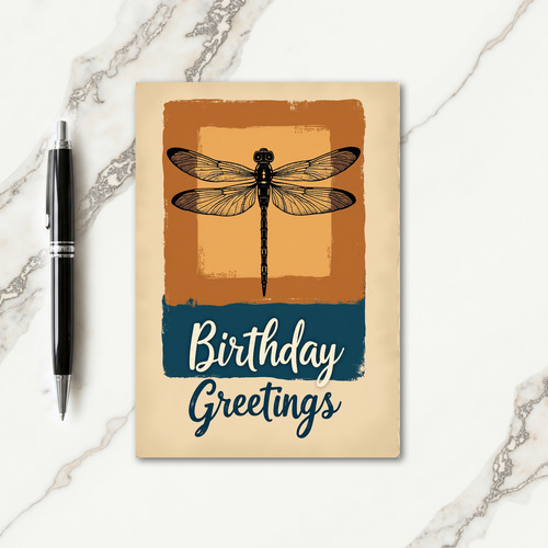Vintage Birthday Insect Card