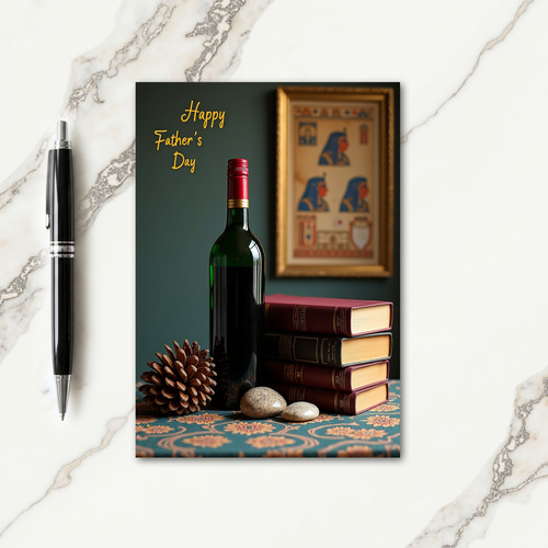 Vintage Book Fathers Day Card