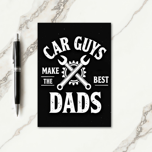Vintage Car Dads Fathers Day Card