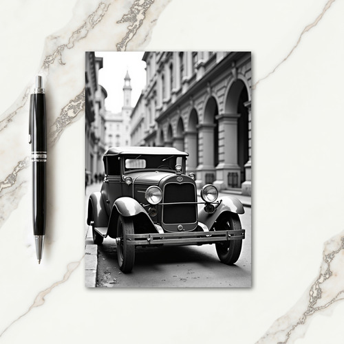 Vintage Car Fathers Day Photo Card