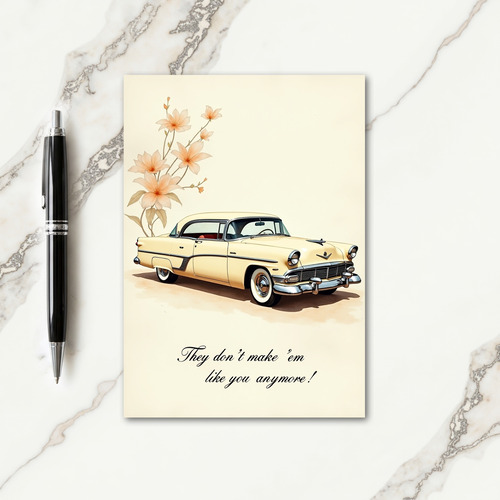 Vintage Car Sweet Fathers Day Card