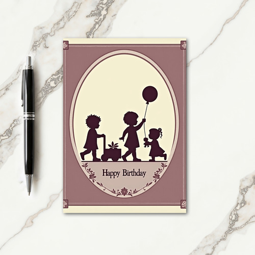 Vintage Childrens Birthday Card