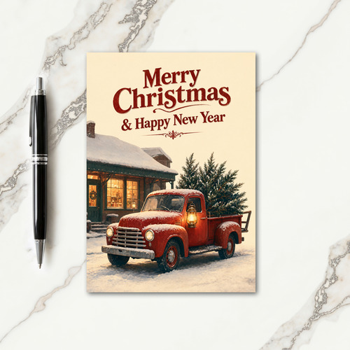 Vintage Christmas Card Designs Card