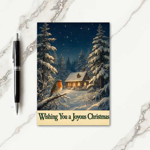 Vintage Christmas Card Verses Card