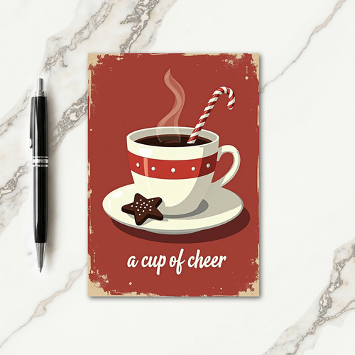 Vintage Christmas Cocoa Card thumbnail