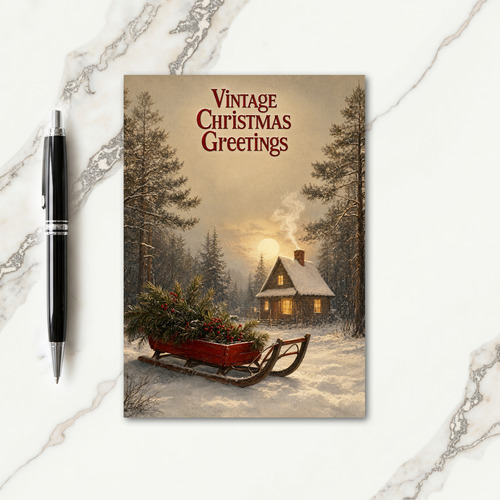 Vintage Christmas Greeting Card