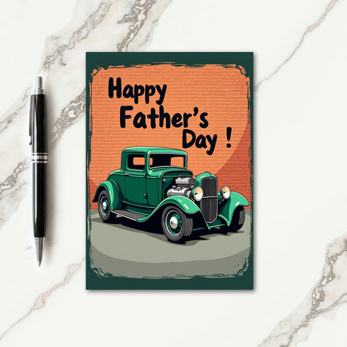 Vintage Coupe Fathers Day Card