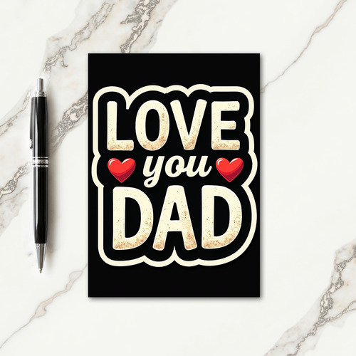 Vintage Dad Affection Card