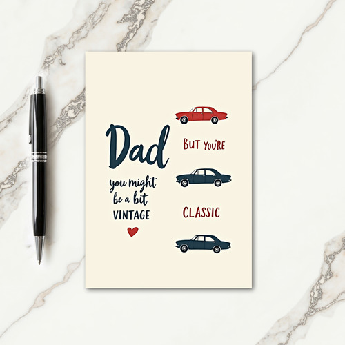 Vintage Dad Birthday Card