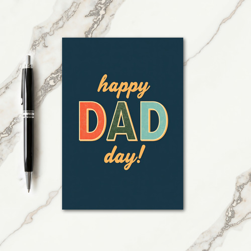 Vintage Dad Day Greeting Card