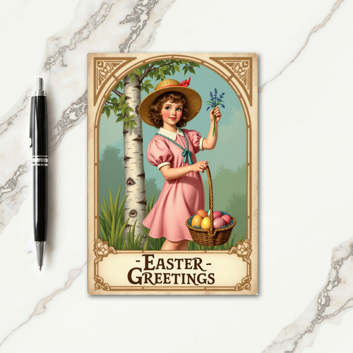 Vintage Easter Greetings Card