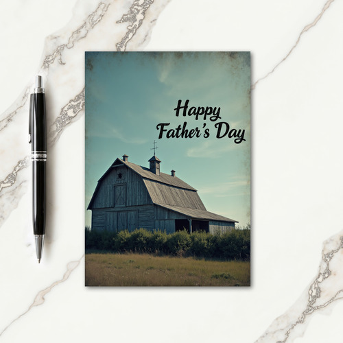 Vintage Farm Fathers Day Card