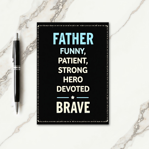 Vintage Fathers Day Adoration Card