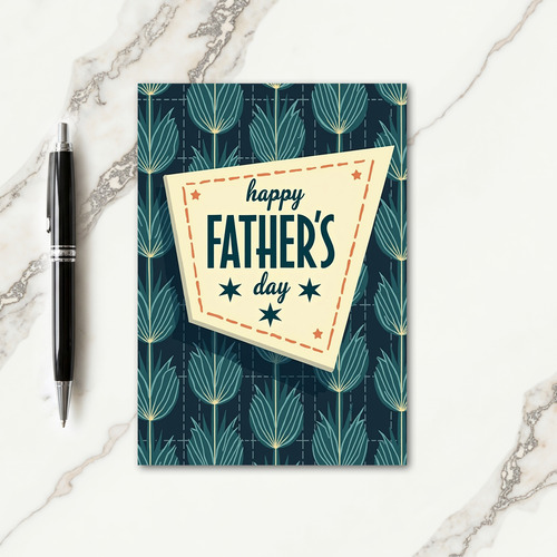 Vintage Fathers Day Banner Card