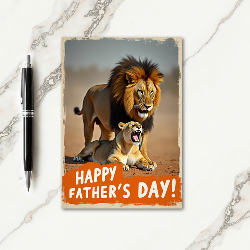 Vintage Fathers Day Felines Card