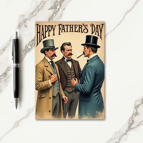 Vintage Fathers Day Gents Card