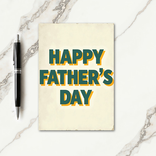 Vintage Fathers Day Paper Card