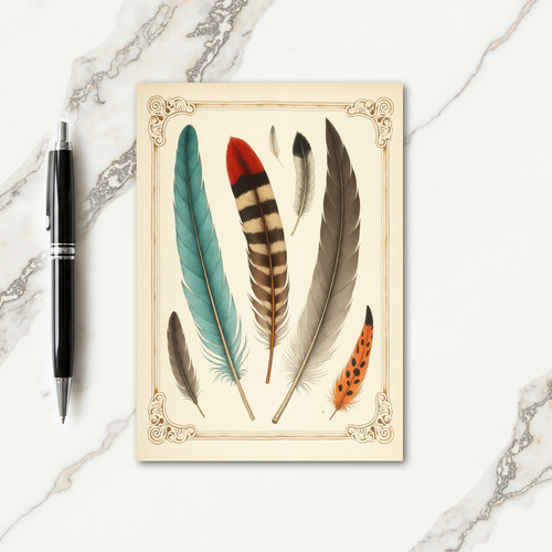 Vintage Fathers Day Plume Card