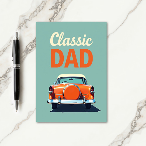 Vintage Fathers Day Ride Card